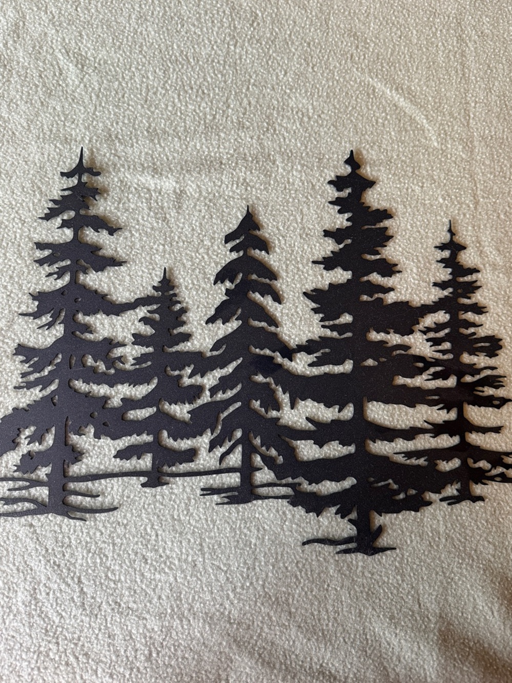 Metal Pine Tree Wall Art - Black Forest Silhouette